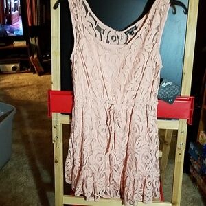 BeBop Pink Lace 2 pc Short Dress Medium